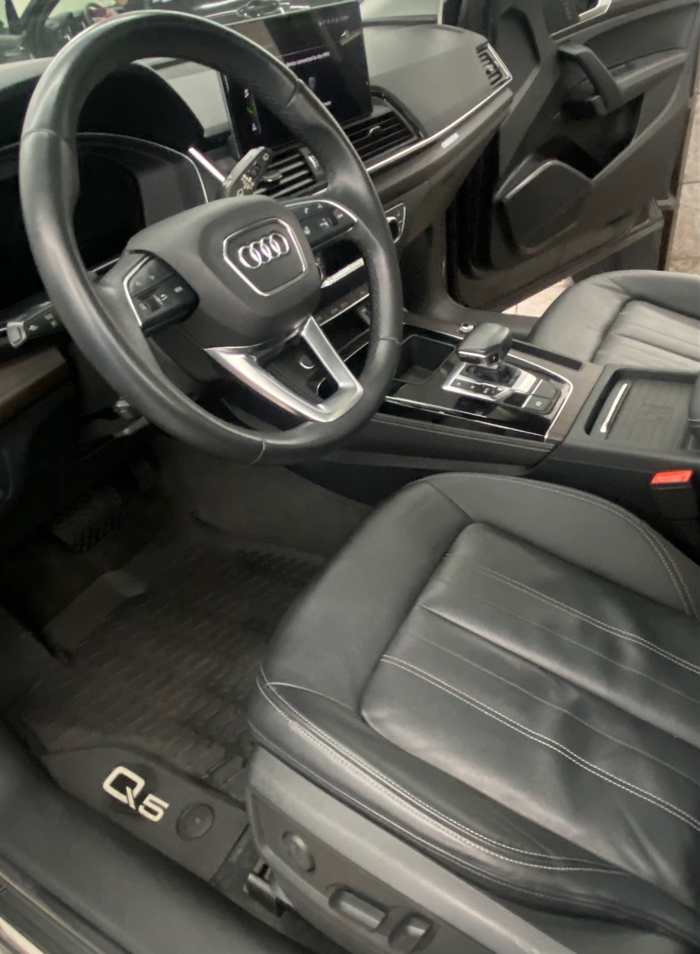 Detailed Audi driver side interior