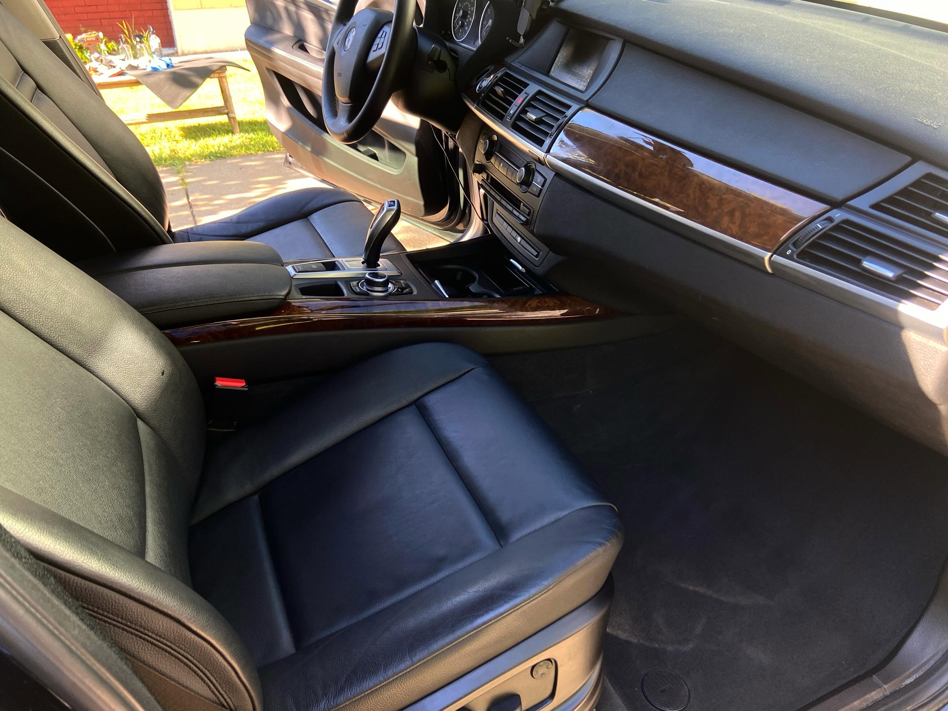 Detailed BMW front passenger interior
