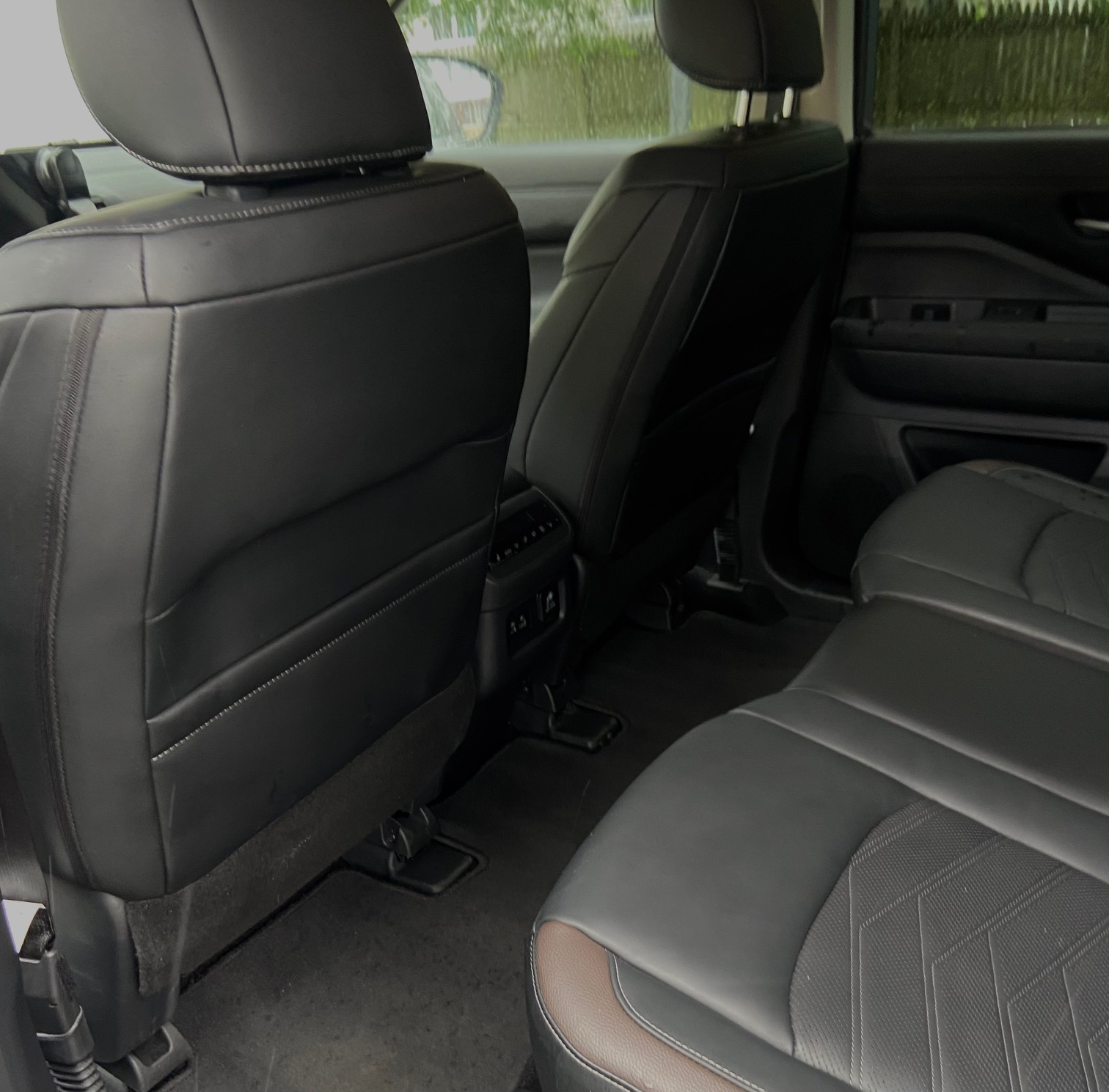 Detailed Nissan rear cabin area